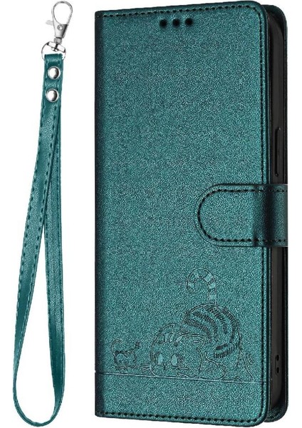 Huawei Huawei Cüzdan Kapak Çevirin Kart Yuvası Tutucu Için Kickstand Kedi Rfıd (Yurt Dışından)