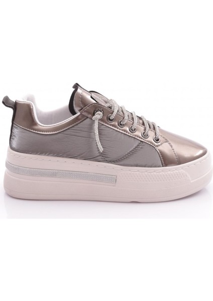 2580 Kadin Silver Taşli Sneakers Ayakkabi