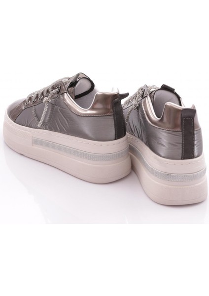 2580 Kadin Silver Taşli Sneakers Ayakkabi