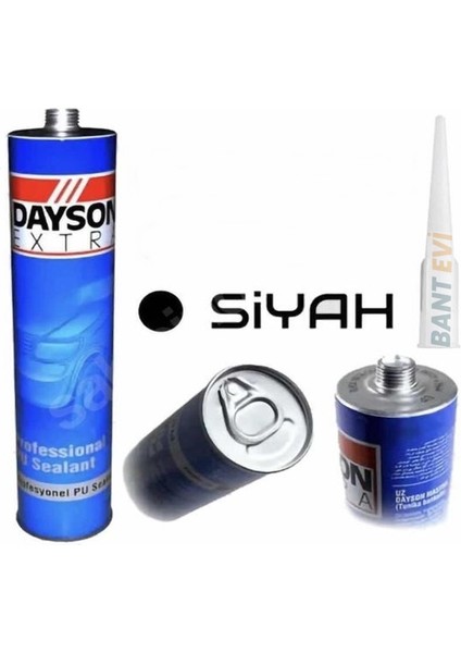 Silikon Siyah 280 ml Dayson Extra Profesyonel Pu Mastik Dayson Yapıştırıcı