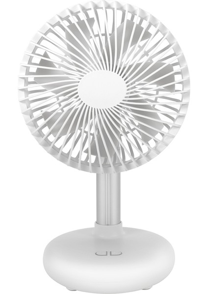 Mini Salınımlı Fan USB Şarj Edilebilir Taşınabilir Pille Çalışan Masa, 4 Hız Seviyesi ile Dış Mekan Beyaz Masası (Yurt Dışından)