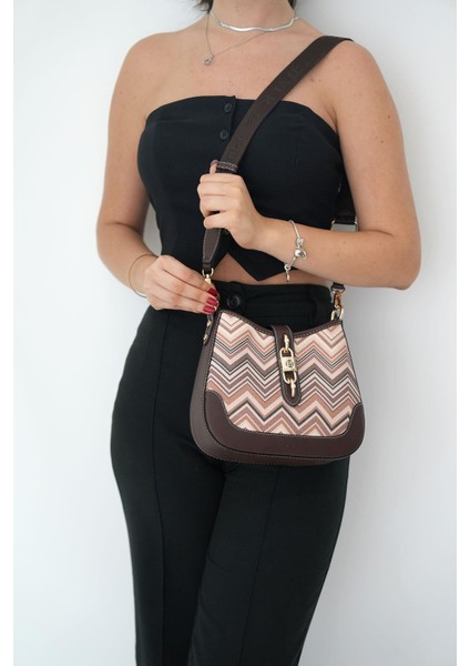 Silver Polo Nut - Kahve NV1156 Kadın Çapraz Çanta