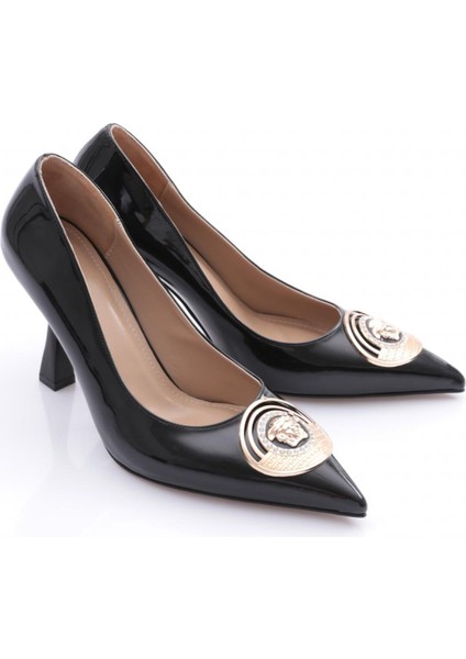 1006 Kadin Sivri Burun Parmak Dekolteli Kare Yuvarlak Toka Topuklu Ayakkabi fiyatları