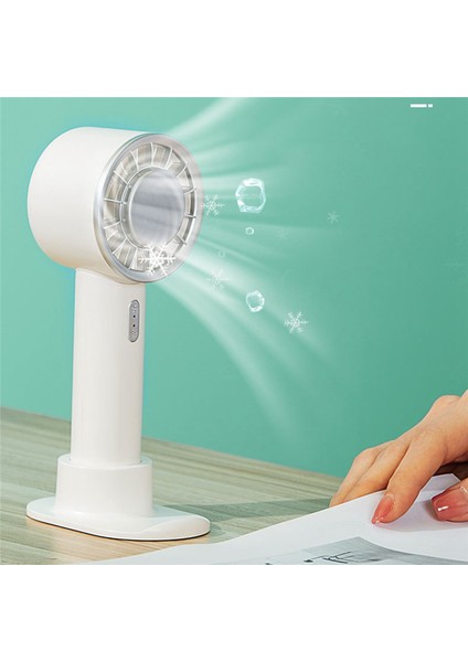 Taşınabilir El Fan Yarıiletken Soğutma Soğutma 2200MAH Pil USB Şarj Edilebilir El Hava Soğutucu Açık, E (Yurt Dışından)