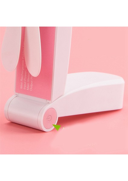 Mini Fan USB Taşınabilir Katlanır Cep Elde Tutulabilir ve Masaüstüne Yerleştirilebilir (Yurt Dışından)