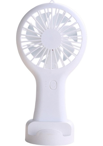 Beyaz Taşınabilir Mini El Fan USB Şarj Edilebilir Ofis Yurdu Öğrenci Hediye Için Uzun Dayanıklılık (Yurt Dışından)