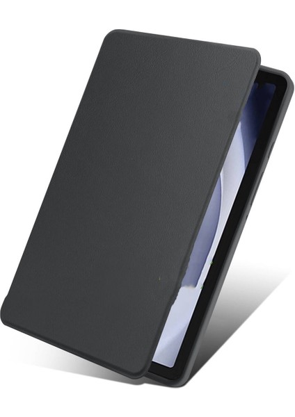 Galaxy Tab A9 Plus Kılıf Zore Termik Kalem Bölmeli Dönebilen Standlı Kılıf-Lavendery Gray