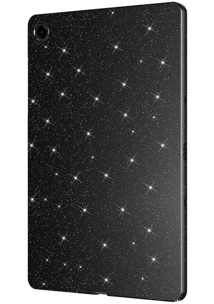 Galaxy Tab S8 Simli Parlak Görünümlü Zore Tablet Koton Kılıf-Gümüş