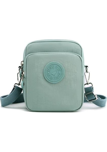 Kadınlar Için Omuzdan Askili Çanta Kore Tarzı Düz Renk Naylon Crossbody Küçük Çanta Hafif Anne Çantası (Yurt Dışından)