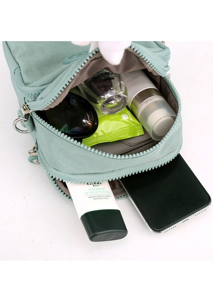 Kadınlar Için Omuzdan Askili Çanta Kore Tarzı Düz Renk Naylon Crossbody Küçük Çanta Hafif Anne Çantası (Yurt Dışından) indirimleri