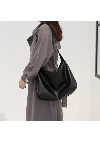Crossbody Çanta Kadın Tek Omuz Lüks Işe Gidip Gelme Büyük Kapasiteli Yumuşak Deri Tote Çanta (Yurt Dışından) fırsatları