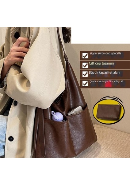 Kadın Çantası Kadın Koltukaltı Çantası Büyük Kapasiteli Kadın Omuz Çantası Büyük Crossbody Çanta (Yurt Dışından) modelleri