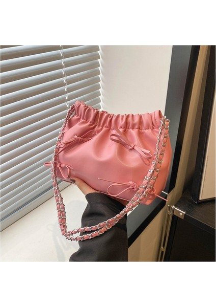 Küçük Çanta Kadın Gündelik Zincir Omuz Crossbody Çanta Kova Çanta (Yurt Dışından) modelleri