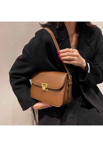 Mizaç Kadın Çantası Crossbody Çanta Retro Omuz Küçük Kare Çanta (Yurt Dışından) fiyatları