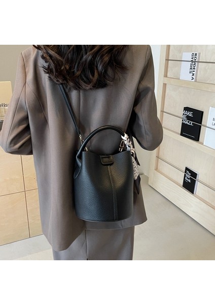 Küçük Çanta Kadın Yumuşak Deri Kova Çanta Çok Yönlü Rahat Omuz Crossbody Çanta (Yurt Dışından) indirimleri