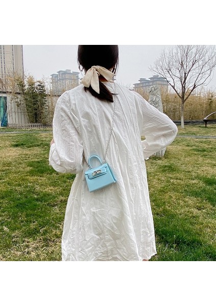 Jöle Çanta Sevimli Mini Ruj Çantası Çok Yönlü Zincirli Omuz Crossbody Küçük Çanta (Yurt Dışından) modelleri