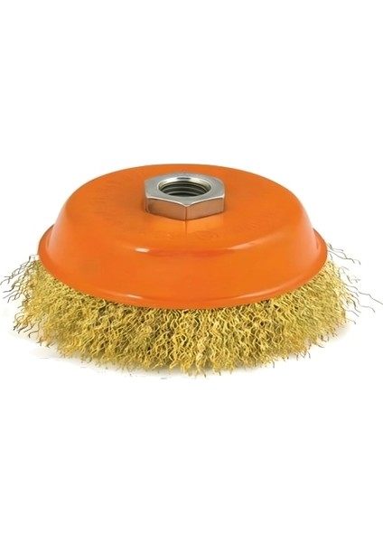 Saçaklı Metal Çanak Fırça 100 mm