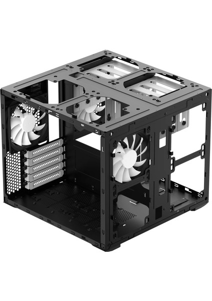 Fractal Design Node 160MM Soğutucu Destekli 3x 12CM Fanlı, 2x USB 3.0 Siyah Atx Küp Bilgisayar Kasası (FD-CA-NODE-804-BL-W)