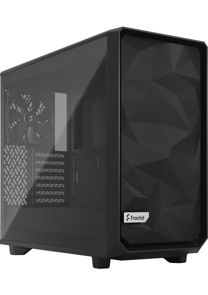 Fractal Design Meshify 2 Lite Temperli Cam Yan Panel 2x USB 3.0 Siyah Bilgisayar Kasası (FD-C-MEL2A-03)