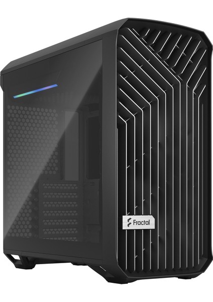 Fractal Design Torrent Compact 2X18CM Fanlı 174MM Soğutucu Destekli 1x Type-C, 2x USB 3.0 Dark Tempered Glass Siyah E-Atx Bilgisayar Kasası (FD-C-TOR1C-01)