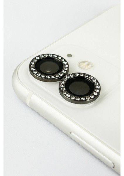 Apple iPhone 11/12/12 Mini Uyumlu Pırlanta Taşlı Premium Kamera Lens Koruyucu modelleri