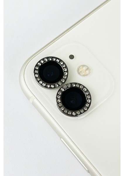Apple iPhone 11/12/12 Mini Uyumlu Pırlanta Taşlı Premium Kamera Lens Koruyucu fırsatları