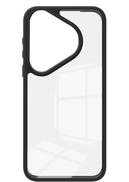 Huawei Pura 70 Pro Luna Serisi Köşe Korumalı Sert Rubber Kılıf - AL3422 Siyah