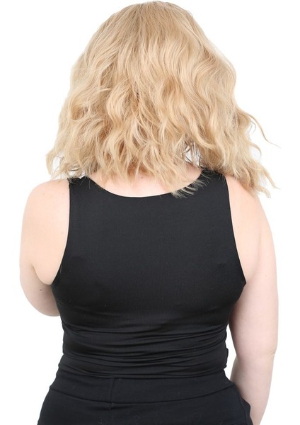 Kanekalon Fiber Sentetik Kısa Dalgalı Kahküllü Siz Peruk / Balköpüğü fırsatları