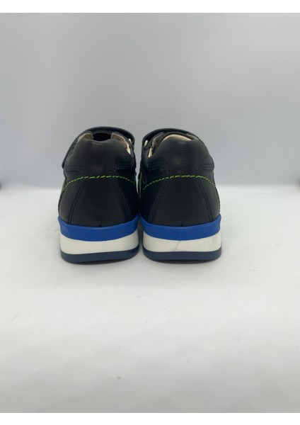 Ortopedik Deri Çocuk Spor Ayakkabı 215 - Lacivert Neon Yeşil fırsatları