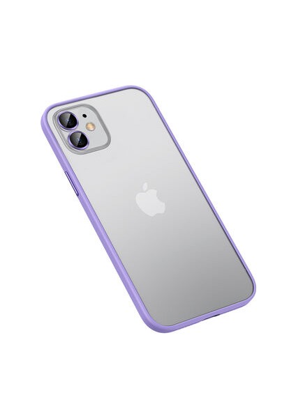 Apple iPhone 12 Kılıf Kamera Koruma Lensli Şık Retro Premium Kapak