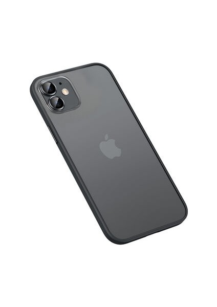 Apple iPhone 12 Kılıf Kamera Koruma Lensli Şık Retro Premium Kapak