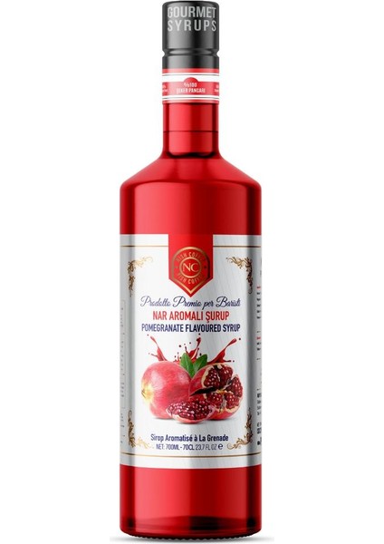 Nish Kahve Nish Nar Aromalı Şurup 700 ml - Cam Şişe