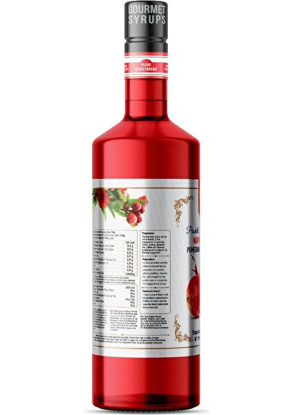 Nish Kahve Nish Nar Aromalı Şurup 700 ml - Cam Şişe