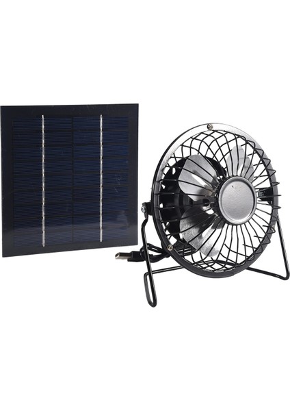 Mini Güneş Paneli ile Çalışan Vantilatör Fanı Ofis Dış Mekan Için Taşınabilir 5W 4 Inç Sera Egzoz (Yurt Dışından)