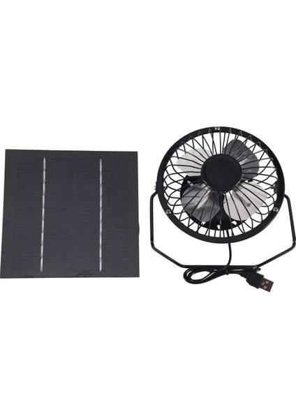 Mini Güneş Paneli ile Çalışan Vantilatör Fanı Ofis Dış Mekan Için Taşınabilir 5W 4 Inç Sera Egzoz (Yurt Dışından)
