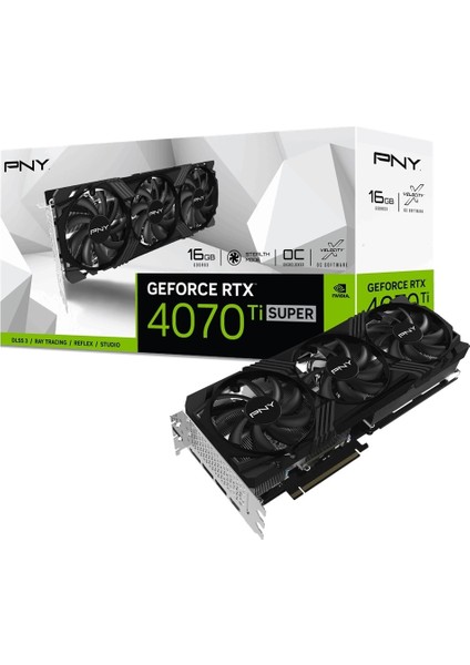 Pny Geforce Rtx 4070 Ti Super Verto Oc 16GB GDDR6X Ekran Kartı