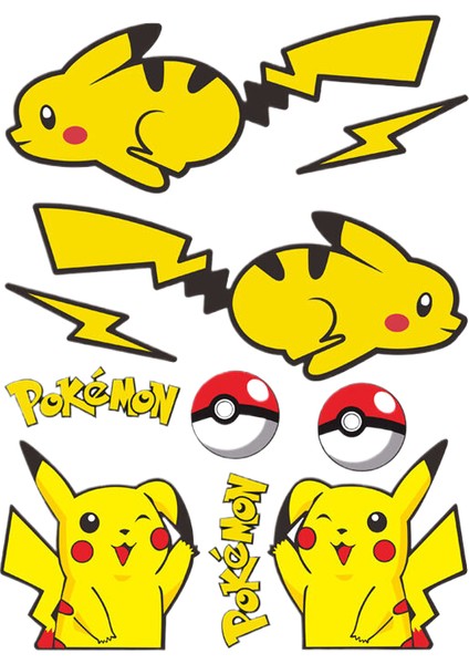 Pikachu Çıkartmaları (Yurt Dışından)