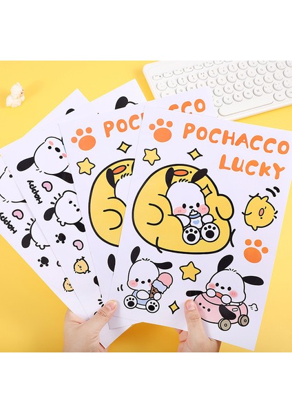 Karikatür Pacha Köpek Pvc Su Geçirmez Etiket Sticker (Yurt Dışından)