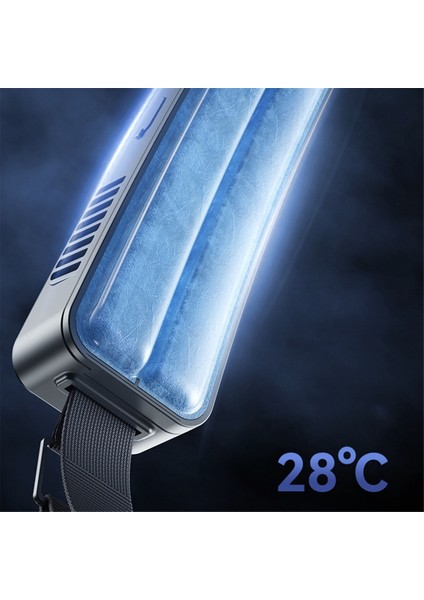 Çok Fonksiyonlu Açık Taşınabilir Fan Asılı Bel USB Şarj Edilebilir Hava Soğutucu Yürüyüş Tırmanma Gümüş (Yurt Dışından)