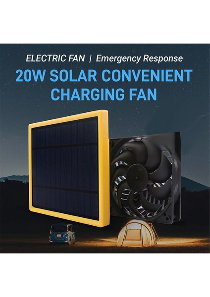 20W 6V Güneş Panelı Egzoz Fanı Hava Çıkarıcı Mini Vantilatör Köpek Tavuk Evi Sera Için Güçlendirilmiş (Yurt Dışından)