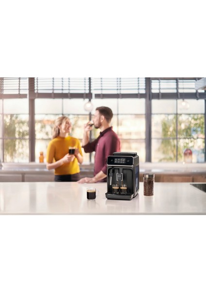 2200 Serisi Premium Tam Otomatik Espresso Makinesi, Dokunmatik Ekran, 20.000 Bardak Üstün Kaliteli Kahve, Luciole Lambader Hediye