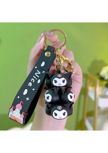 Black Coulomi Keychain Bag Decoration Small Gift (Yurt Dışından)