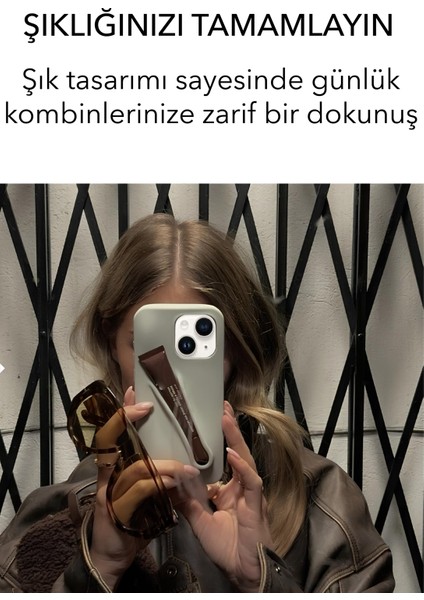 Iphone 12/12 Pro Uyumlu Ruj Bölmeli Silikon Lips Kılıf Kapak