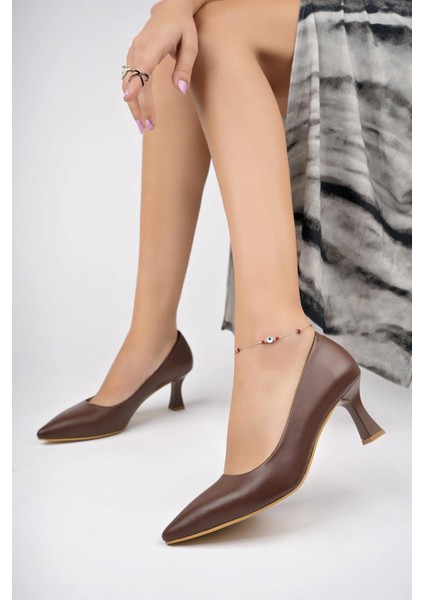 Deri Kadın Deri Topuklu Ayakkabı TRC50-92280 fiyatları