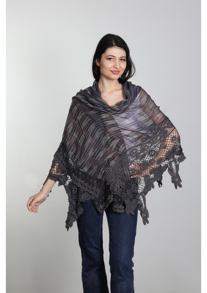 Mor Renk Pamuklu Şal