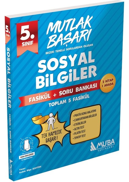 Muba Yayınları  5.sınıf Sosyal Bilgiler Fasikül + Soru Bankası