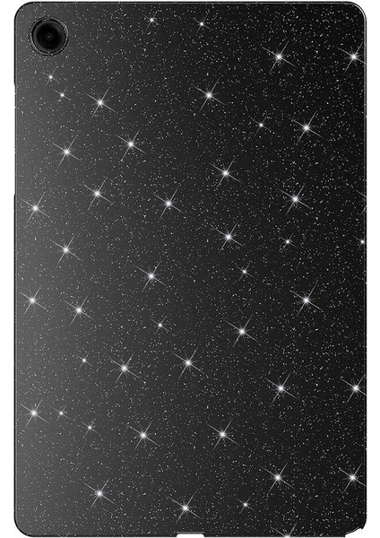 Zeyline Galaxy Tab S9 Simli Parlak Görünümlü Zore Tablet Koton Kılıf-Derin Mor