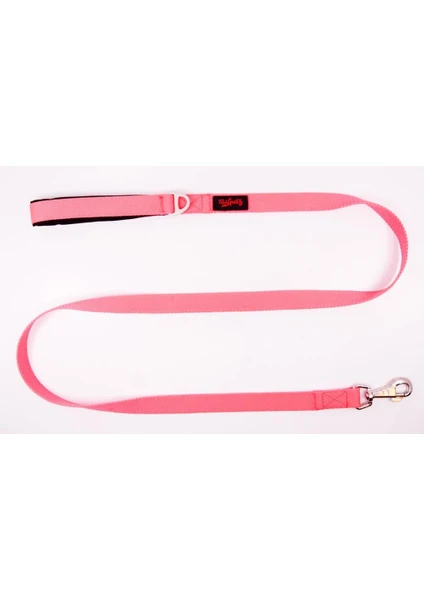 Tailpetz Kedi Köpek Sevk & Gezdirme Kayışı Neon Pembe 130x2cm