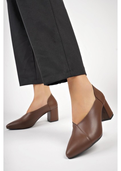 Deri Kadın Topuklu Deri Ayakkabı TRC71-0865 fiyatları