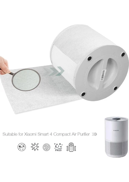 10 Adet Xiaomi Air Purifier 4 Compact Uyumlu Toz Tutucu Ön Filtre